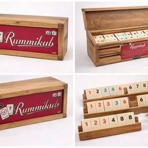 Rummikub Front Porch Classics Wooden Box Tile Game Complete Set
